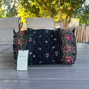 Vintage VERA BRADLEY 1997 PetitPoint 1st Generation 100 Mini Duffle Bag Floral